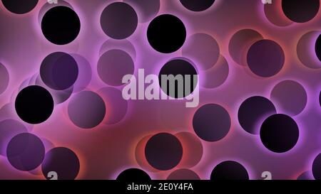 Abstract multicolored circles with illuminated and glowing light effect, Abstract background for business, technology or any presentation projects. Stock Photo