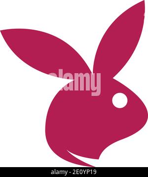 Rabbit Logo template vector icon illustration design Stock Vector