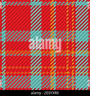Seamless pattern of scottish tartan plaid. Repeatable background with check fabric texture. Flat vector backdrop of striped textile print. Stock Vector