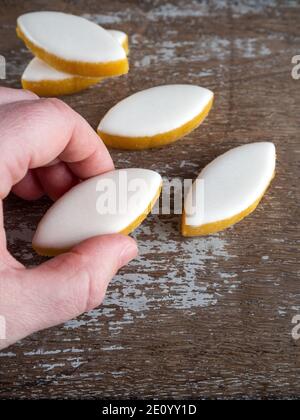 Calissons d'Aix (almond confectionery, Provence, France Stock Photo - Alamy