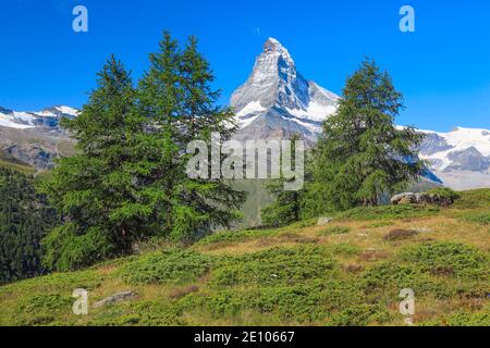Matterhorn, Valais, Switzerland, Europe Stock Photo