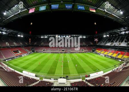 Overview of the almost empty Rhein Energie Stadium at the DFB international match between Germany and Turkey, Cologne, Germany, Europe Stock Photo