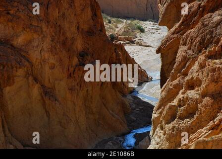 beautiful river in the desert in the mountains Stock Photo