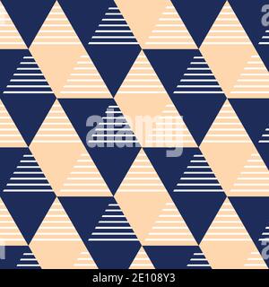 Simple geometric background with hexagonal cells texture, seamless bee grid, vector illustration with striped and colored hexagonal honey cells Stock Vector