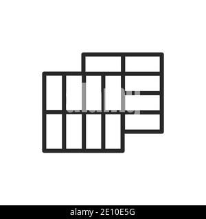 Paving slabs color line icon. Pictogram for web page, mobile app, promo. Stock Vector