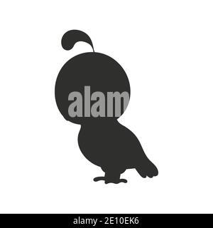 Black silhouette. Vector illustration isolated on white background. Design element. Template for your design, books, stickers, posters, cards, clothes Stock Vector