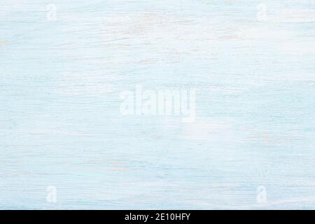 Light blue painted wooden background. abstract texture. top view. horizontal Stock Photo