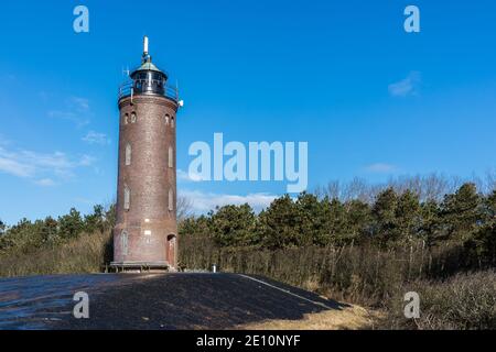 Lighthouse in Sankt Peter-Ording Boehl, North Frisia, Germany Stock Photo