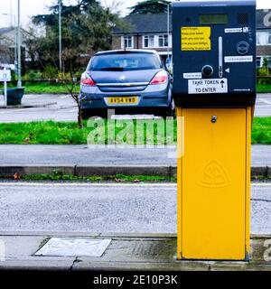 Epsom, London UK, January 03 2021, Council Town Centre Car Park Stock Photo