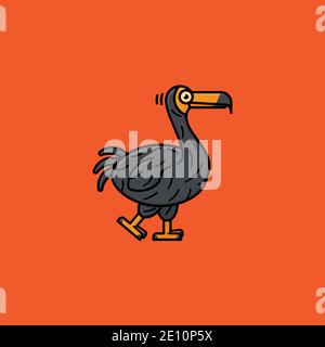 Dodo bird extinct animal illustration Stock Vector Image & Art - Alamy