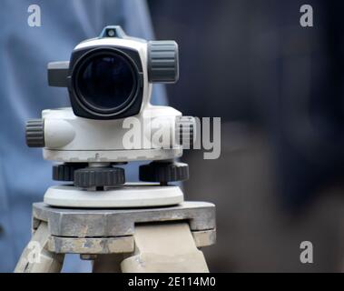 Optical instruments are the devices which process light wave to enhance an image for a more clear view. Stock Photo