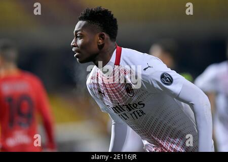 Benevento, Italy. 03rd Jan, 2021. Rafael Leao of AC Milan during the Serie A match between Benevento and AC Milan at Stadio Ciro Vigorito, Benevento, Italy on 3 January 2021. Credit: Giuseppe Maffia/Alamy Live News Stock Photo