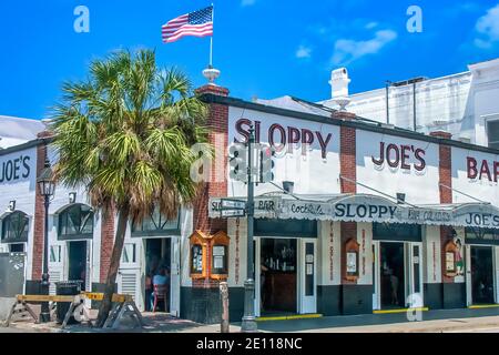 Sloppy Joe's Bar Made famous by Ernest Hemingway in Key West in the ...