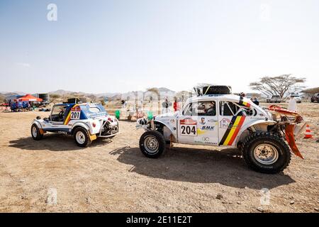 204 Callewaert Benoit (bel), Morel Ghislain (bel), Volkswagen Racing Wings, Dakar Classic, 201 Eggermont Emmanuel (bel), D / LM Stock Photo