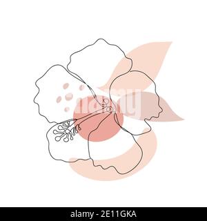 Abstract image of a flower isolated on white. Stock Vector