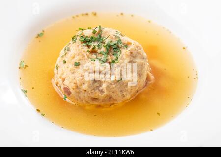 Dumpling Soup Stock Photo
