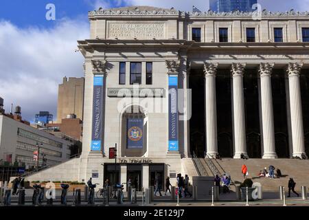 Entrance into New York Penn Station Moynihan Train Hall at the Main Post Office building, Empire Station Complex, New York. Stock Photo