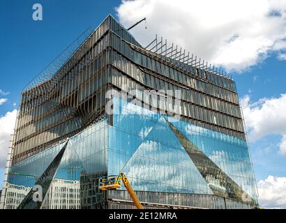 The Construction Site Of The Cube On The Washingtonplatz At The Berlin Main Station Germany Stock Photo