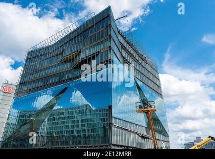 The Construction Site Of The Cube On The Washingtonplatz At The Berlin Main Station Germany Stock Photo