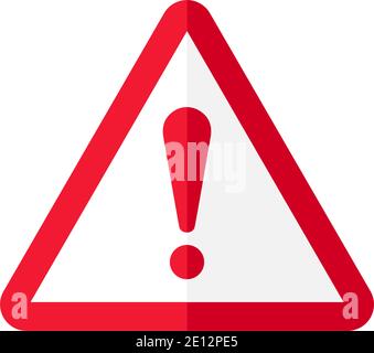 Exclamation Symbol Mark Icon Vector Illustration Stock Vector