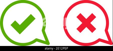Cross Check Mark Symbol Icon Vector Illustration Stock Vector