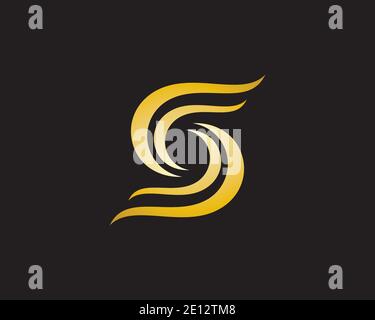 Fire flame illustration logo Template Stock Vector