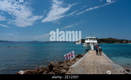 Island Hopping By Boat In Sardinia Stock Photo