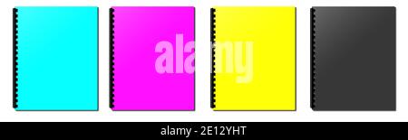 CMYK concept, 3D rendering isolated on white background Stock Photo - Alamy