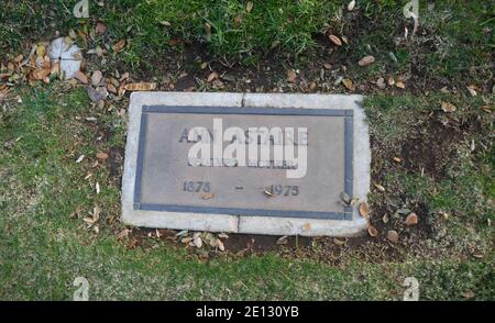 Chatsworth, California, USA 3rd January 2021 A general view of atmosphere of actor Fred Astaire's Mother Ann Astaire's Grave at Oakwood Memorial Park and Cemetery on January 3, 2021 in Chatsworth, California, USA. Photo by Barry King/Ģ����ý Stock Photo Stock Photo