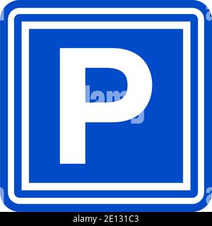 Parking Sign Street Road Transportation  Symbol Icon Stock Vector