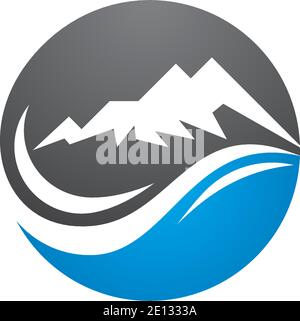 High Mountain icon  Logo Business Template Vector Stock Vector