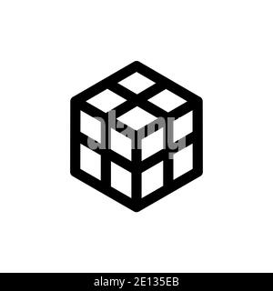 Warehouse linear icon. Vector illustration Stock Vector