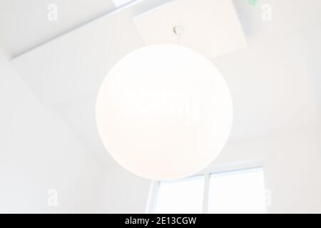 Ceiling ball lamp interior Stock Photo