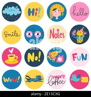 Seamless modern style background with circles for textile or paer in cute pop art style. Stock Vector
