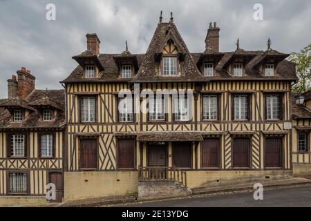 Timber framed house where the composer Maurice Ravel lived in Lyons la foret,  Haute Normandy, France Stock Photo - Alamy