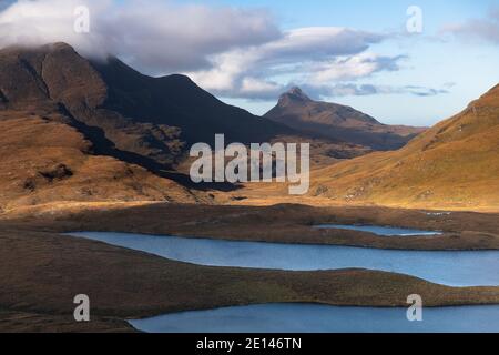 View from Knockan Crag Stock Photo