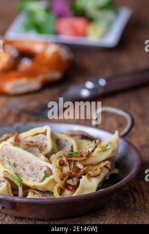Swabian Maultaschen Stock Photo