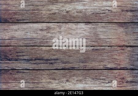 top view full-frame rustic weathered wooden table background Stock Photo
