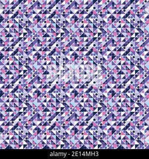 Purple triangles background, pattern, abstract geometric pattern. Purple and blue ank pink pattern. Stock Vector