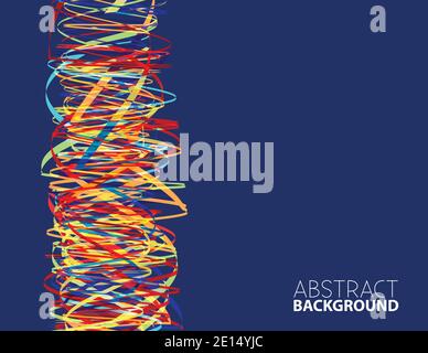 Abstract template vibrant color column. Vector graphic design Stock Vector