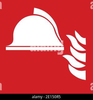Fire protection symbol sign Stock Vector
