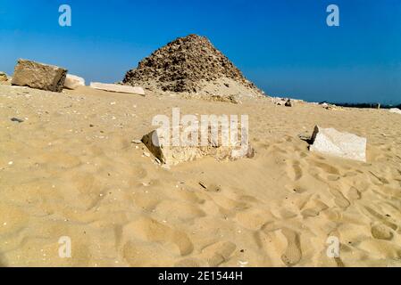 Pyramid of Pharaoh Sahure, Abusir, Egypt Stock Photo - Alamy