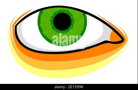 Vector eye in graphic style Stock Vector