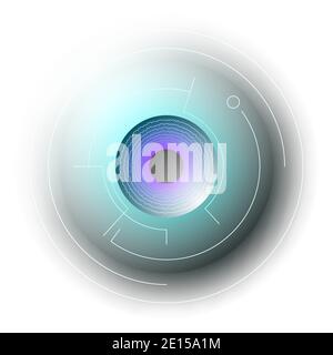 Vector eye in gradient style Stock Vector