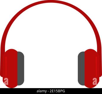Over ear wireless headphones for music icon vector Stock Vector