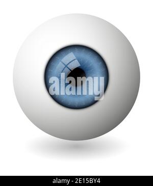 Vector eyeball in gradient style Stock Vector