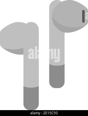 Wireless earbuds or portable headphones icon vector Stock Vector