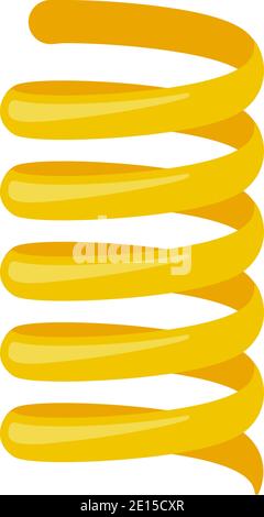 Coil spring shock absorber car suspension in icon vector Stock Vector