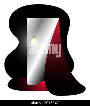 Vector mirror in gradient style Stock Vector