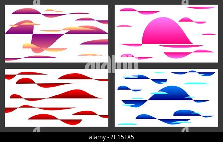 Vector backgrounds in graphic style Stock Vector